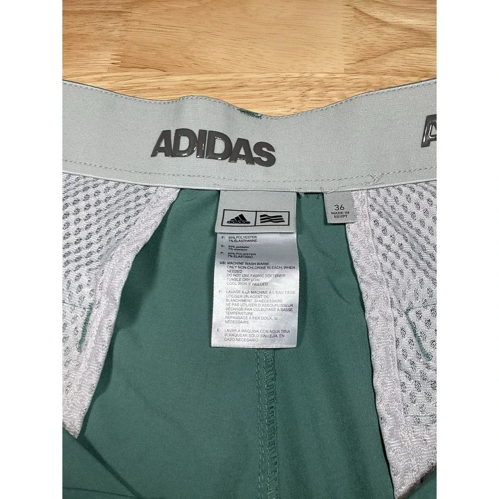 Mens Adidas Performance Shorts 36 Green‎